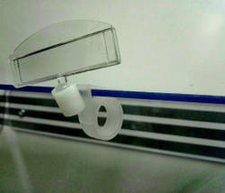 Кліпса кулінарна "Равлик", Цінникоутримувач 50 мм, Тримач для гастроємності на край (5094), фото 2