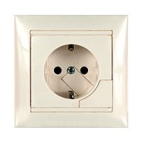 Розетка з з/к з режектором Legrand Valena 774395 слонова кістка, фото 1