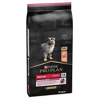 Сухий корм для собак PURINA Pro Plan OptiDerma Puppy Medium Sensitive Skin Salmon & Rice 12 кг