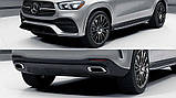 Бризковики Mercedes GLE W167 2019+ AMG обвес з підножками, (4шт.), фото 7