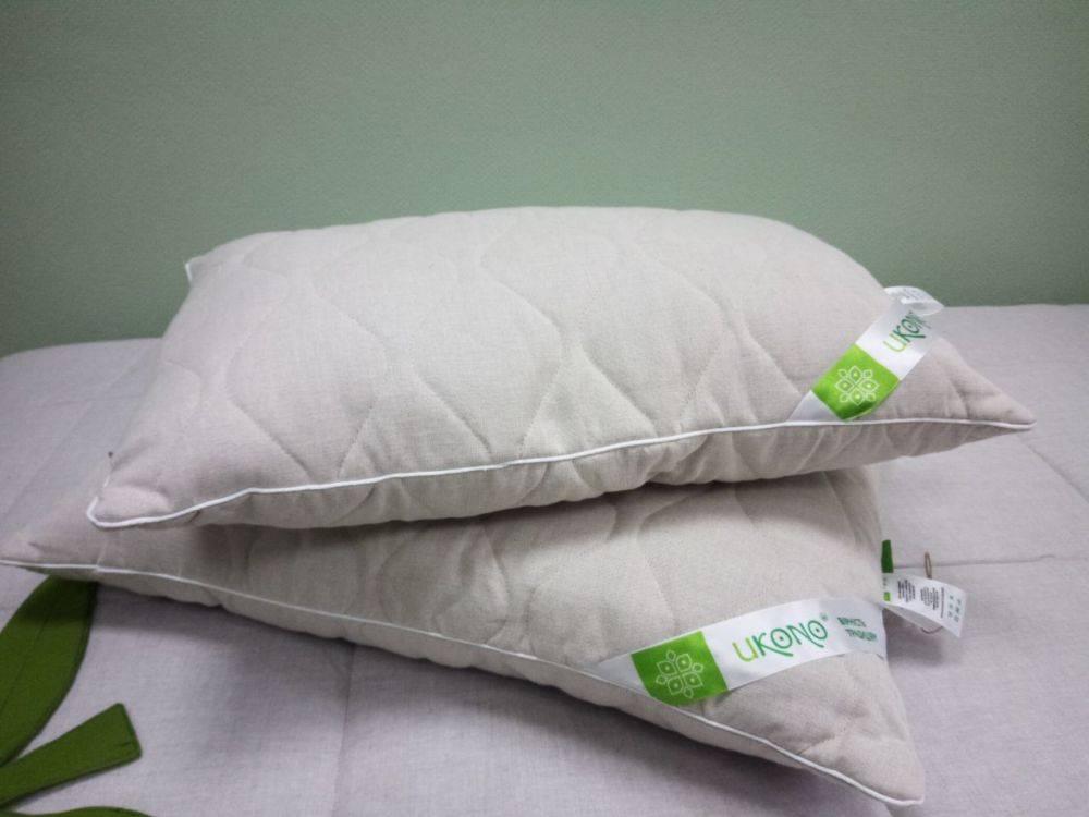 Подушка конопляна Ukono "Extreme" льон сірий (50х70см)