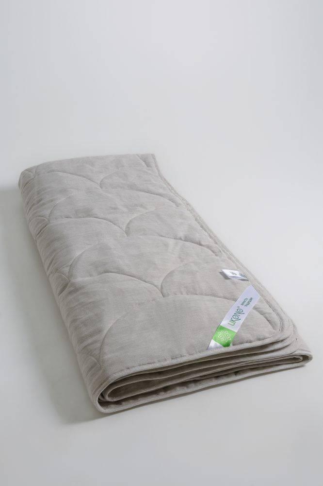 Ковдра конопляна Ukono "Climate control" льон сірий 200 г/м2 (120*200см)