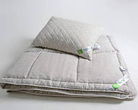 Одеяло конопляное Ukono "Winter" лен серый 400 г/м2 (120*200см)