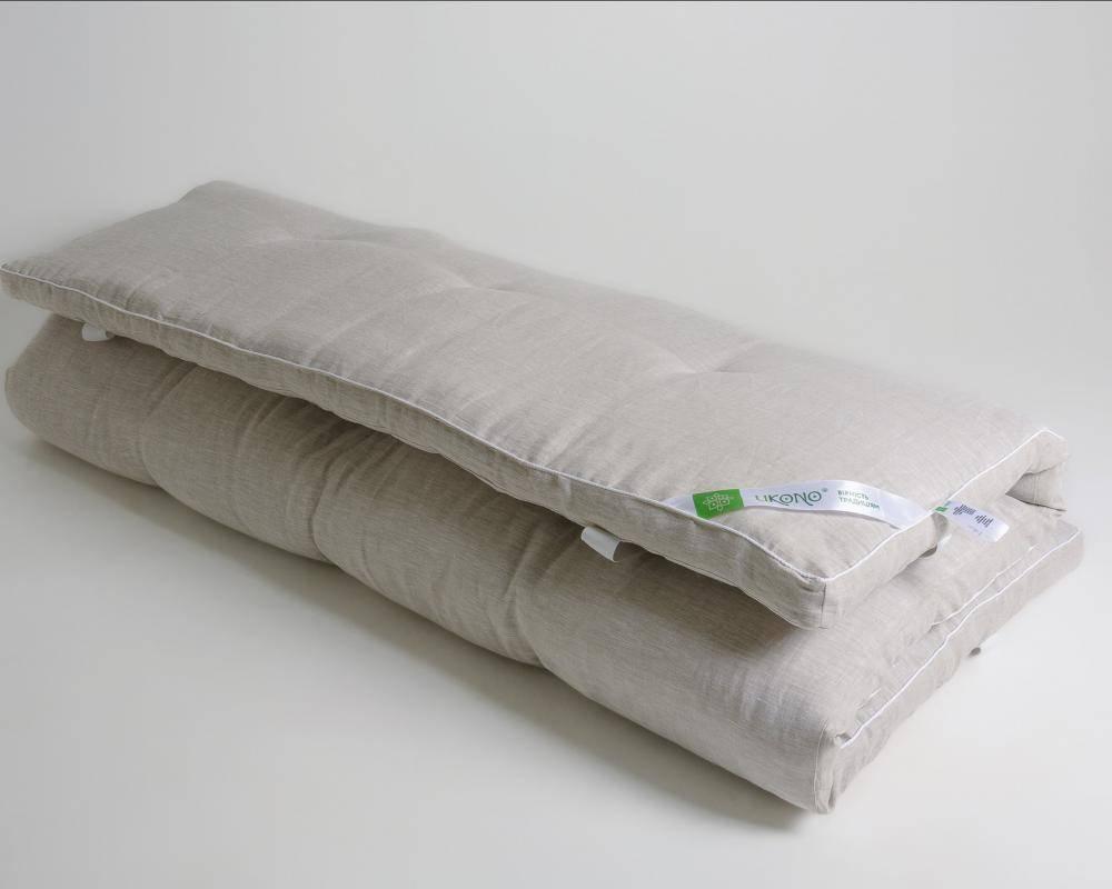 Матрац конопляний Ukono Comfort льон сірий 1000 г/м2 (140*200см)