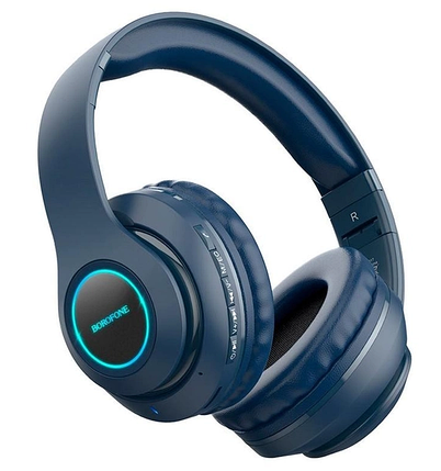 Бездротові навушники Borofone BO17 blue, фото 2