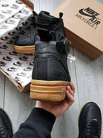 Мужские зимние кожаные ботинки Air Force 1 Hight Gore-Tex