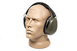 Навушники протишумні захисні Pyramex PM3022 (захист слуху SNR 30.4 дБ), кольору олива, фото 7