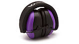 Навушники протишумні захисні Venture Gear VGPM8065C (захист слуху SNR 26 дБ, беруші в комплеті), фіолетові, фото 4