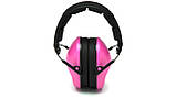Навушники протишумні захисні Venture Gear VGPM9010PC (захист слуху NRR 24 дБ, беруші в комплекті), рожеві, фото 3