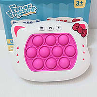 Електронна приставка консоль, іграшка-антистрес Quick Push Puzzle Game Fast 229A Рожевий