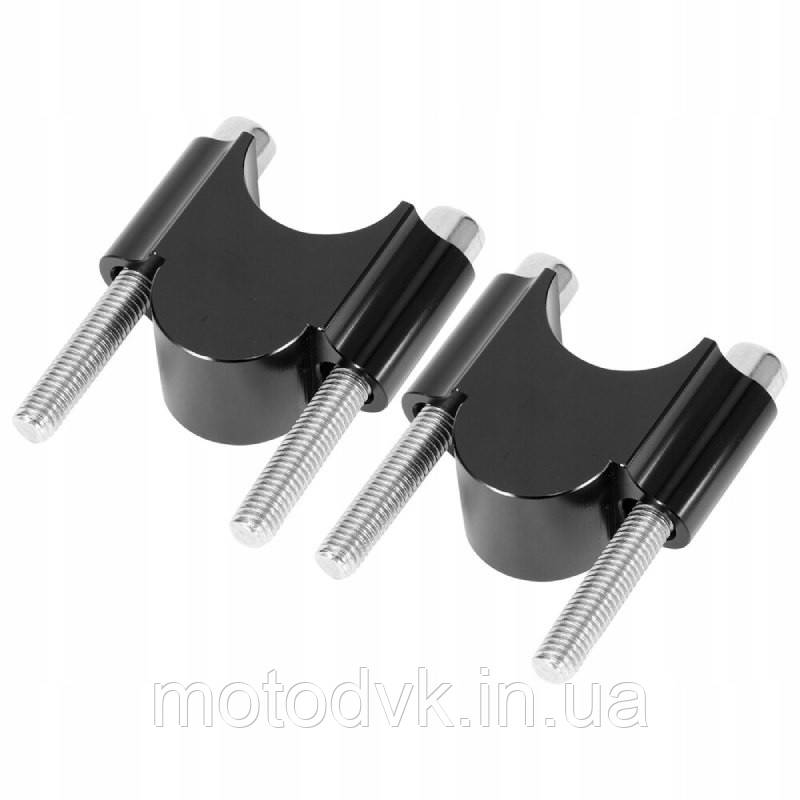 Проставки для підіймання керма мотоцикла діаметром 22 мм, чорні