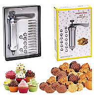 Кондитерский шприц cookie press & icing set с насадками