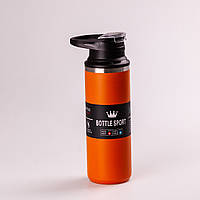 Термос металлический 500 мл термокружка из нержавеющей стали ручкой до 12 часов HP-GM-5010 Оранжевый