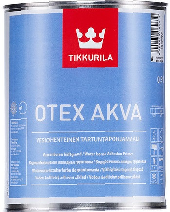 Ґрунтовка Otex Akva Tikkurila для скла, кахлю, пластику 0,9 л