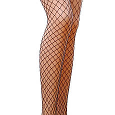 Колготки в сіточку без виділених трусиків Passion TI019 типу Кабаретка 1/2 fishnet, nero Київ, Київ