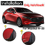 Бризковики MAZDA 3 2019+ (Хетчбек), (4шт.), фото 8