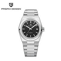 ГОДИ PAGANI DESIGN PD-1753 BLACK DIAL В СТИЛЕ TISSOT PRX SEIKO NH35 10ATM (WR100M) WATER PROOF