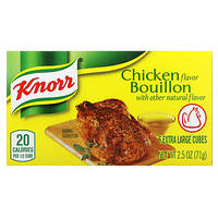 Knorr, бульйон зі смаком курки, 6 дуже великих кубиків, 71 г (2,5 унції)