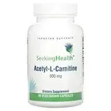 Seeking Health, Ацетил-L-карнитин, 500 мг, 90 вегетарианских капсул в Украине