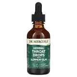 Dr. Mercola, Herbal Throat Drops with Slippery Elm, 2 fl oz (60 ml) Днепр