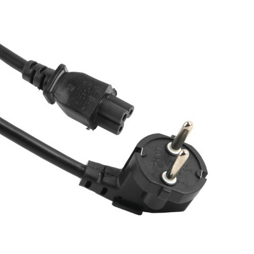 Кабель живлення Schuko PC-186 CEE7 / 7-IEC C5, 1.8M, 0.75mm, для ноутбука, OEM Q80 МЕДЬ !!!