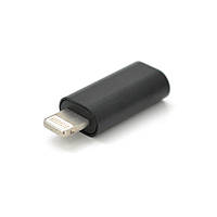 Перехідник Lighting(M) => Type-C (F), Black, OEM