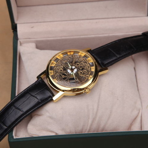 Часы Мужские Скелетон Чёрные на Руку — в Категории "наручные и ...