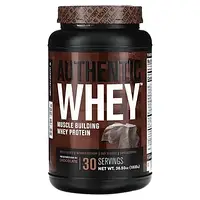 Jacked Factory, Authentic Whey, сывороточный протеин для наращивания мышечной массы, с шоколадом, 1035 г (36,5