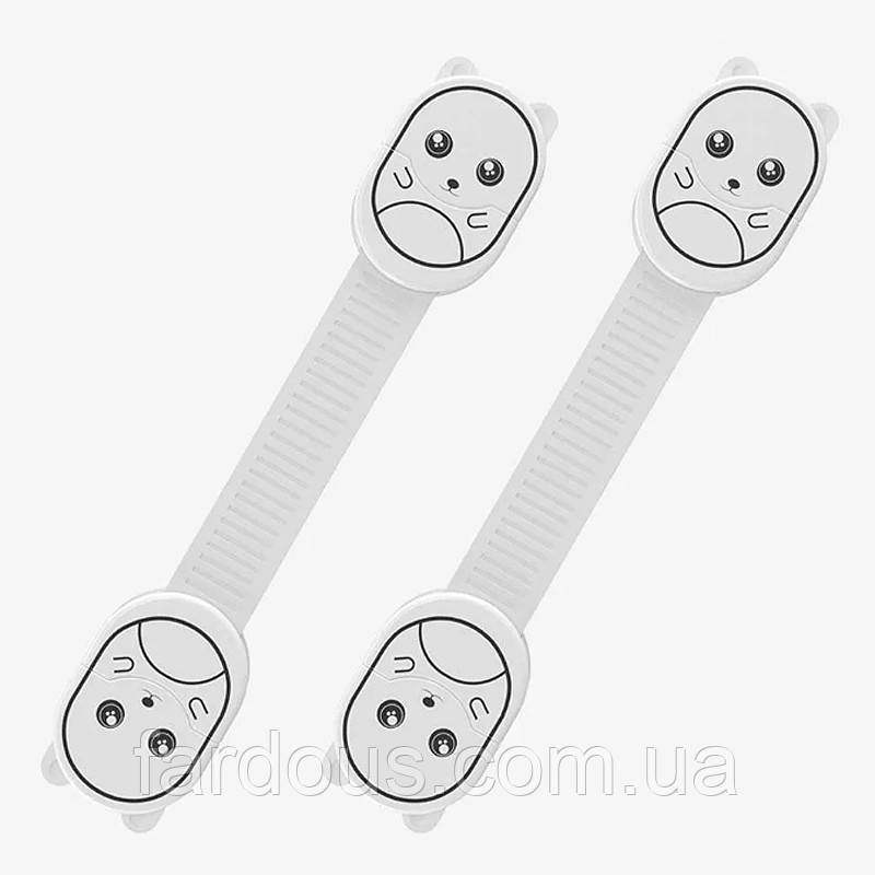 Защитный замок-блокиратор для детской безопасности, гибкий. Молочный - фото 5 - id-p2054423838