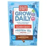 Healthy Heights, Grow Daily, смесь сывороточного протеина и питательных веществ, для детей от 3 лет, шоколад,