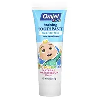 Orajel, Cocomelon, зубная паста для тренировок без фторидов, для детей от 0 до 3 лет, натуральный арбуз, 42,5