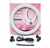 Кільцева LED лампа S31 1 кріплення телефону управління на дроті USB 30см селфі лампа кільце для фото l