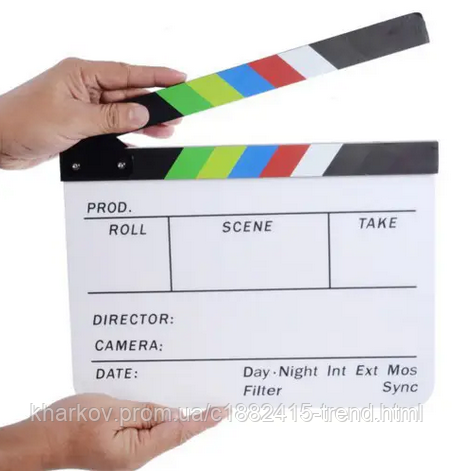 Режиссерская хлопушка, нумератор, кинохлопушка l (ID#2064762214), цена ...