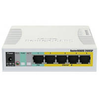 Комутатор мережевий Mikrotik RB260GSP (CSS106-1G-4P-1S) p