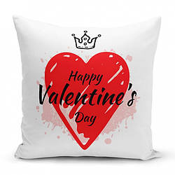 Подушка Happy Valentine Day 35х35см smart