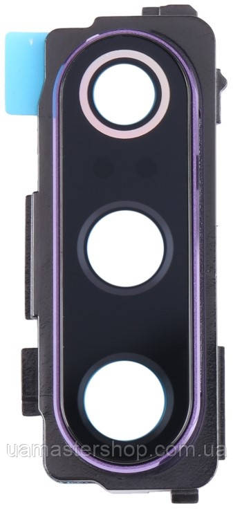 Скло камери Xiaomi Mi 9 з рамкою фіолетового кольору Lavender Violet, фото 1