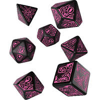 Набор кубиков для настольных игр Q-Workshop Call of Cthulhu 7th Edition Black magenta Dice Set (SCTR3P) a