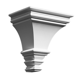 Консоль декоративна з поліуретану (архітектурний кронштейн) (19х18х13)см