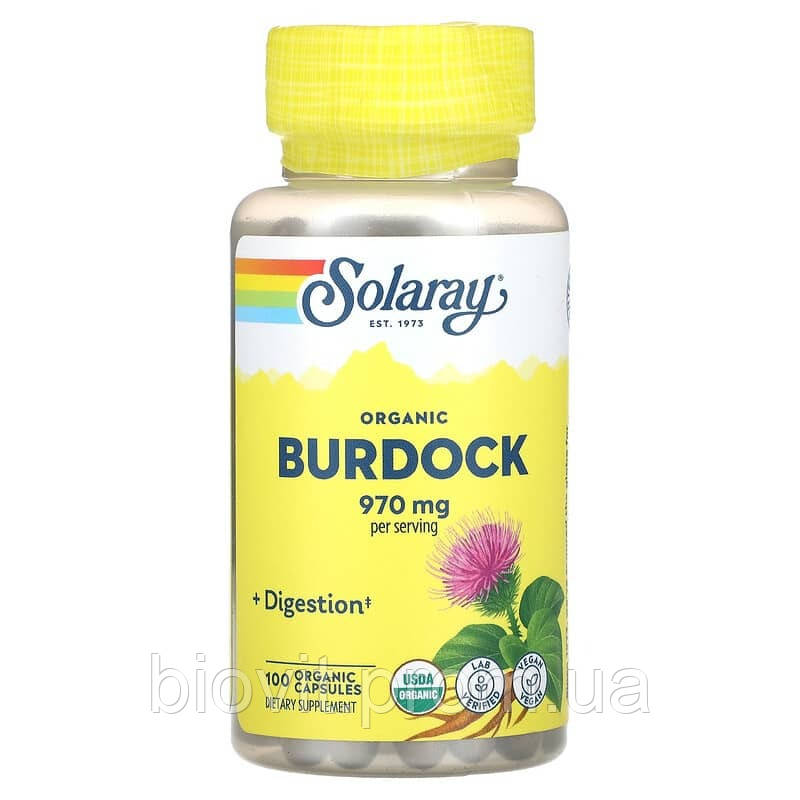 Органічно вирощений лопух (Burdock) 485 мг