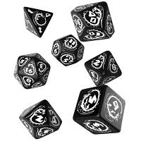 Набор кубиков для настольных игр Q-Workshop Dragons Black white Dice Set (7 шт) (SDRA05) b