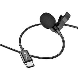 Мікрофон петличний HOCO Type-C Lavalier microphone L14, 2 м, чорний smart