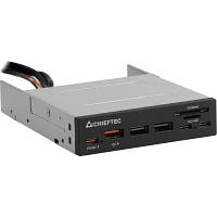 Считыватель флеш-карт Chieftec 3.5" 2xUSB3.2/2xType-C/1xPD3.0/1xQC3.0 USB (CRD-908H) a