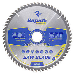Пильний диск по Дереву RapidE 210х30/32х60Т Basic Series