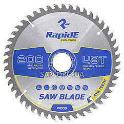 Пильний диск по Дереву RapidE 200х30/32х48Т Basic Series