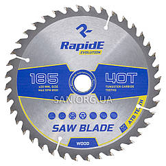Пильний диск по Дереву RapidE 185х20х40Т Basic Series