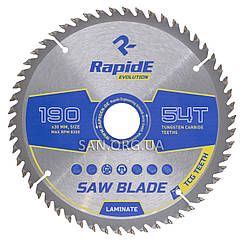 Пильний диск для Ламінату RapidE 190х30х54Т Laminate