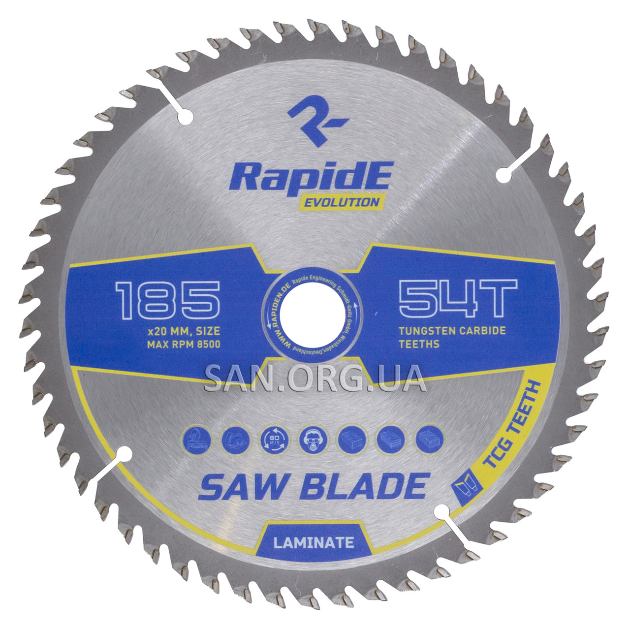 Пильний диск для Ламінату RapidE 185х20х54Т Laminate