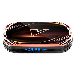 Медіаплеєр Android 11 Smart TV Box Amlogic S905X4 4/64ГБ Vontar X4 smart