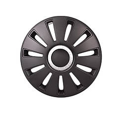 Ковпаки 14 REX чорні-хром smart