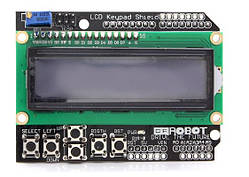 Плата розширення Arduino LCD 1602 Keypad Shield